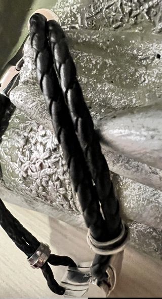 Pulsera Viceroy Trenzada Negra y Plata