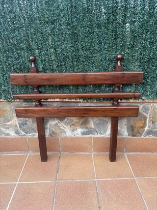 Cabecero cama madera maciza