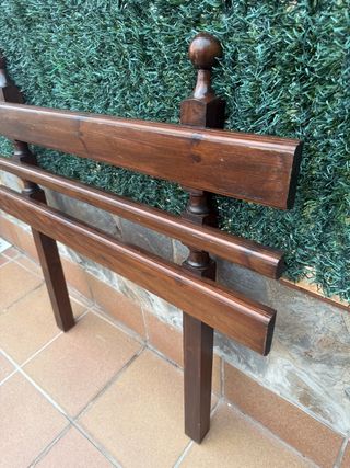 Cabecero cama madera maciza