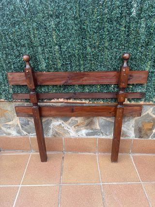 Cabecero cama madera maciza
