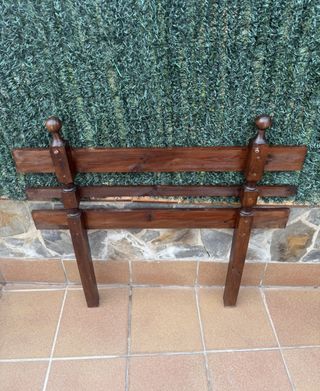 Cabecero cama madera maciza