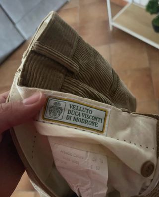 Completo Duca Visconti velluto beige