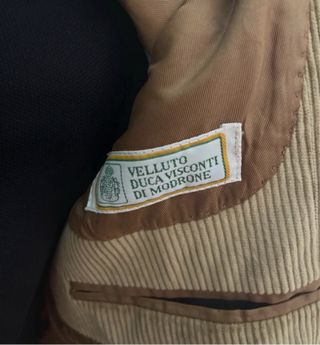 Completo Duca Visconti velluto beige