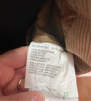 Completo Duca Visconti velluto beige