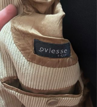 Completo Duca Visconti velluto beige