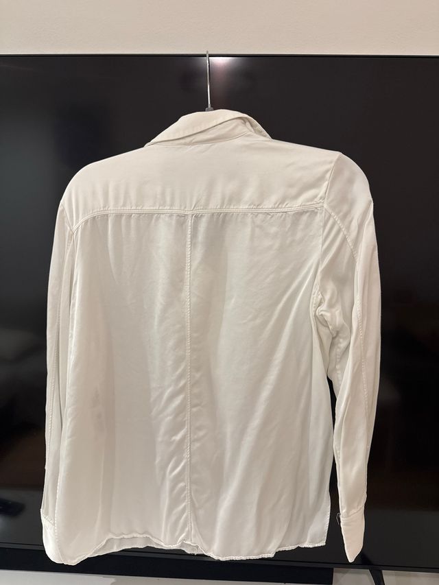 Blusa Massimo Dutti Viscosa Blanca