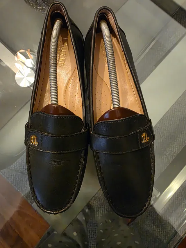 Mocasines Ralph Lauren Negros Mujer