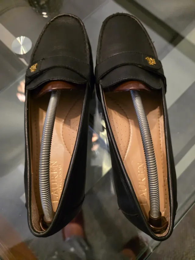 Mocasines Ralph Lauren Negros Mujer