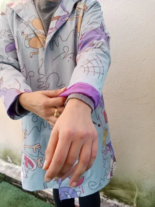 Giacca a vento anni '90 multicolor