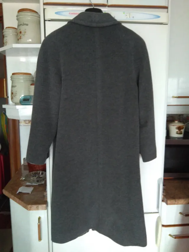 Abrigo largo señora gris