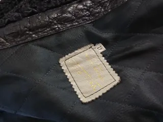 Cappotto vintage pelle e astracan nero!