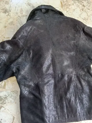 Cappotto vintage pelle e astracan nero!
