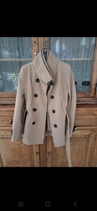 Cappottino doppiopetto color cammello