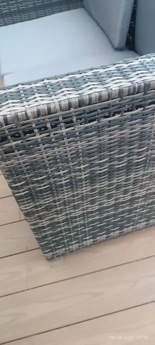 Sofá terraza 2 plazas ratan sintético