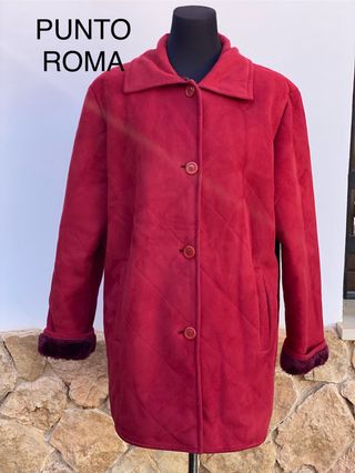 Abrigo Punto Roma Rojo