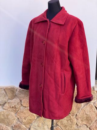Abrigo Punto Roma Rojo