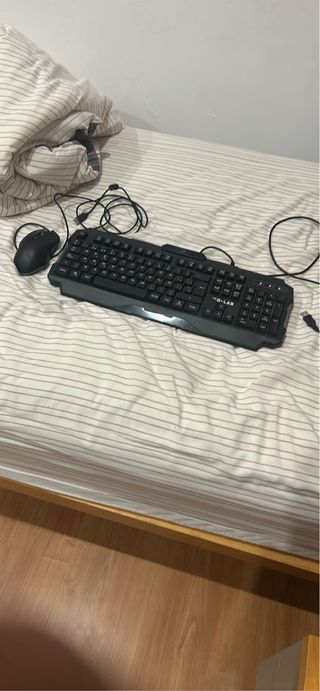 Teclado y Ratón G-LAB Negro/Gris