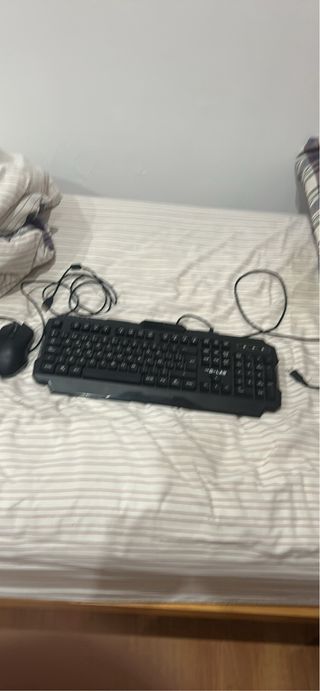 Teclado y Ratón G-LAB Negro/Gris