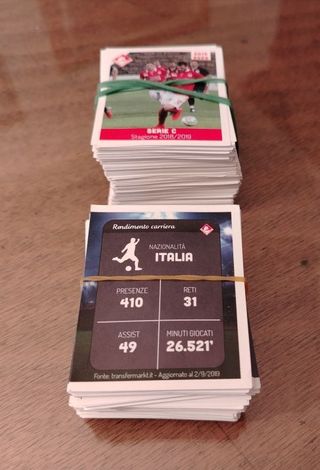 Piacenza-calcio anno 2019-2020.Figurine