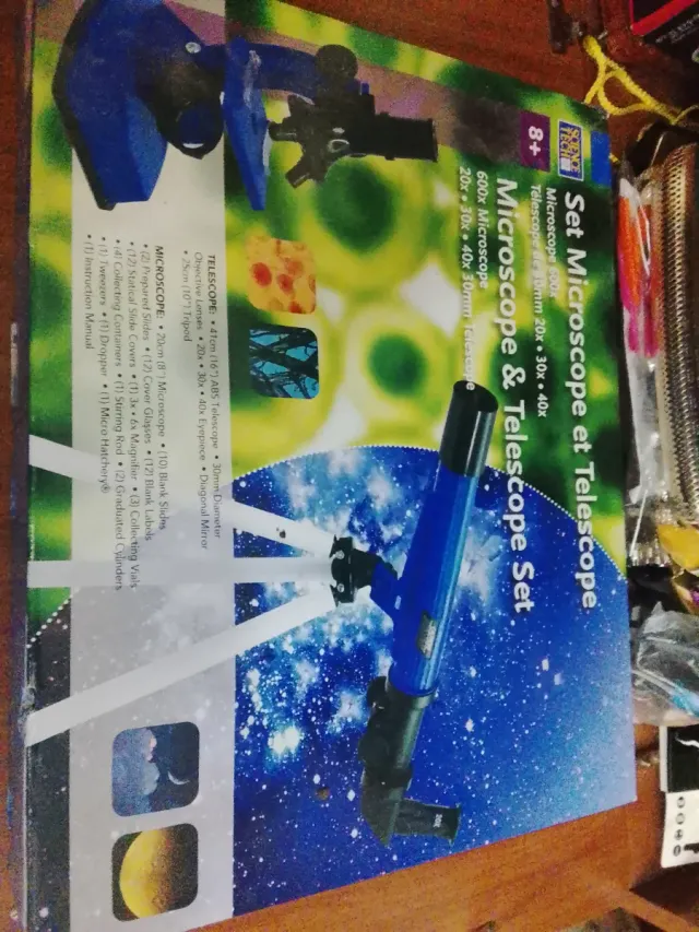 Set Microscopio y Telescopio 8+
