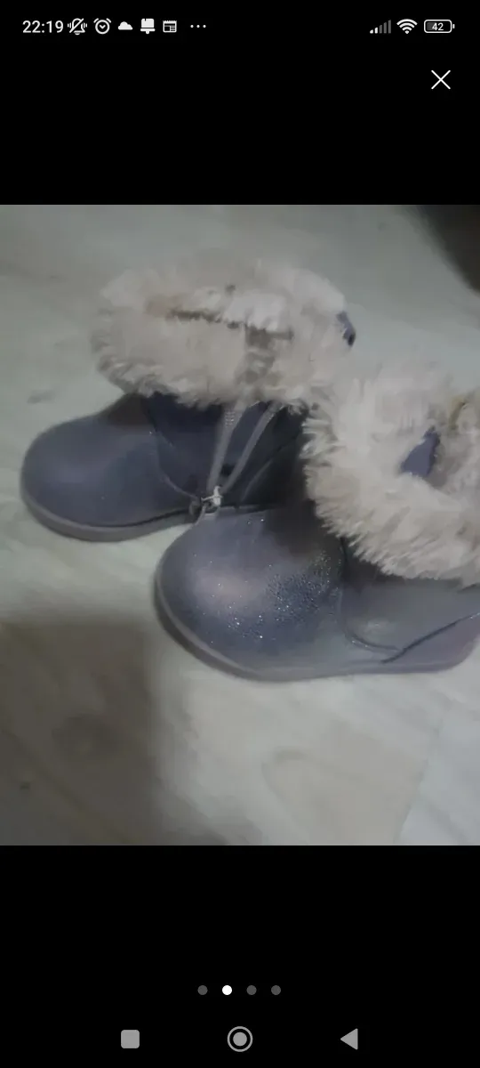 Botas talla 21 con pelo