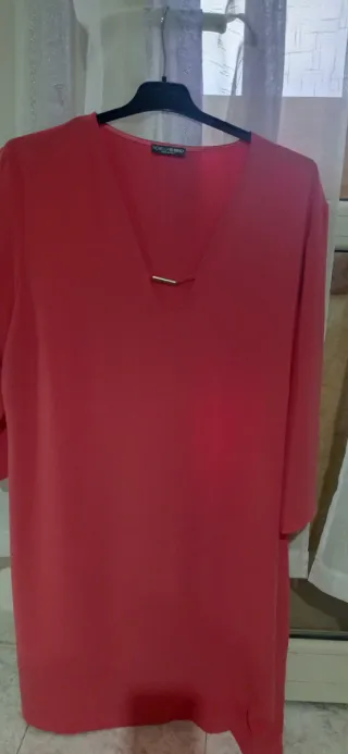 Abito Fiorella Rubino salmone corallo