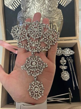 Aderezo de fallera plata