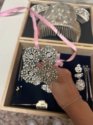 Aderezo de fallera plata