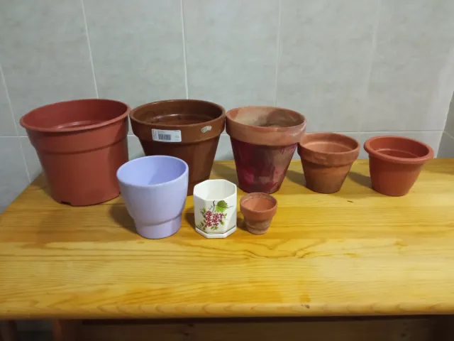 Lote macetas variadas