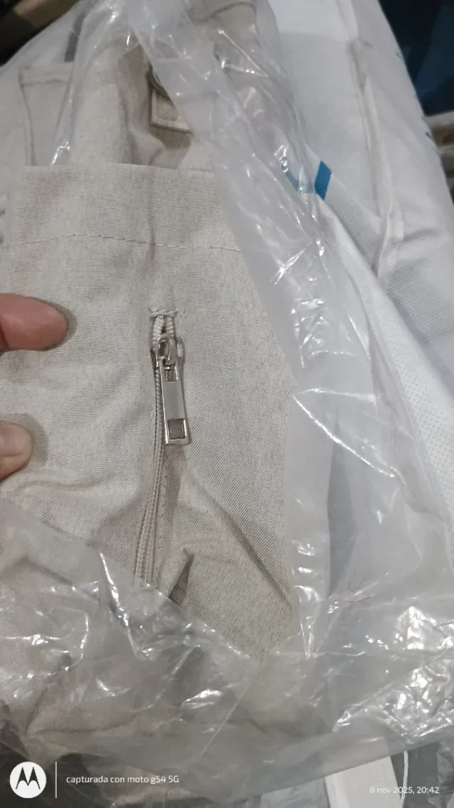 Bolso cambiador pañalera beige