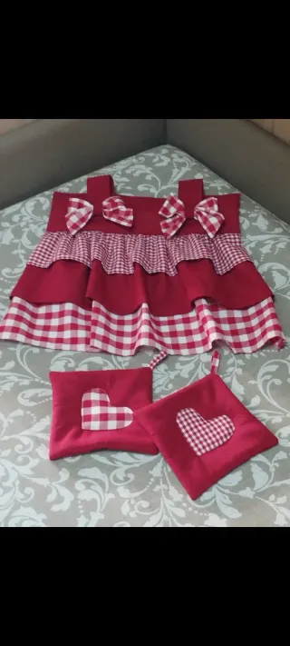 Completo cucina country: #copriforno, #runner, #pr