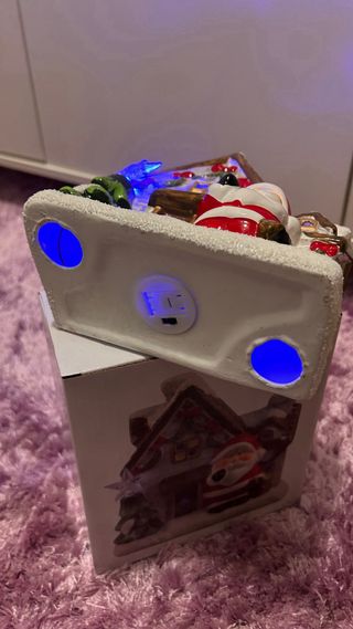 Casa Pai Natal Cerâmica Decorativa