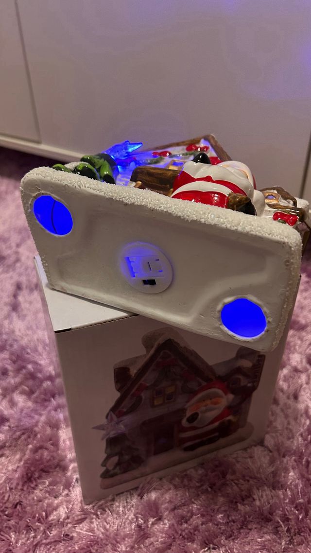 Casa Pai Natal Cerâmica Decorativa