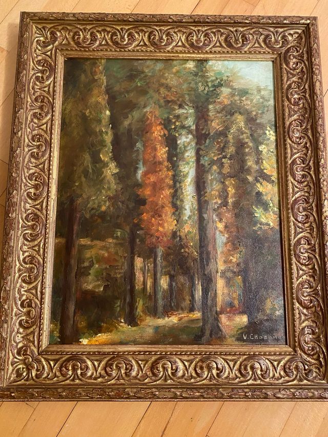 Óleo sobre lienzo Bosque Otoñal