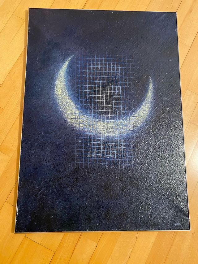 Óleo sobre lienzo Luna Azul