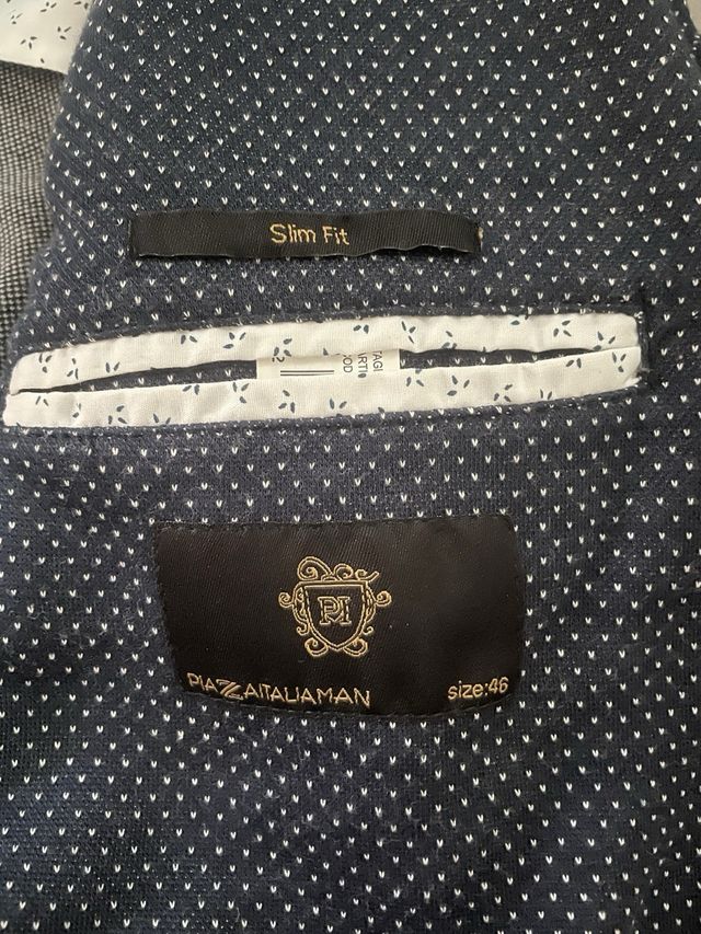 Blazer uomo Piazza Italia fantasia micro pois