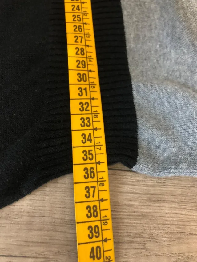 Vestido Mango Gris y Negro