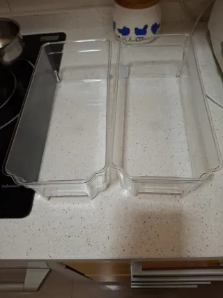 Organizadores transparentes para nevera