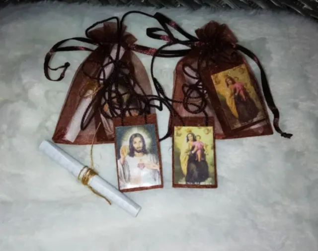 Escapulario Virgen del Carmen Sagrado Corazón