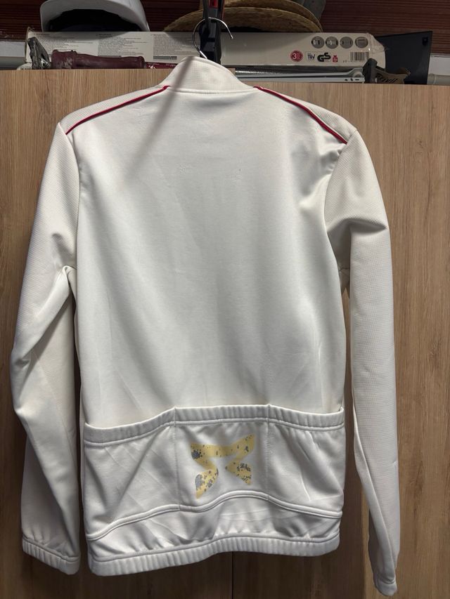 Chaqueta ciclismo blanca