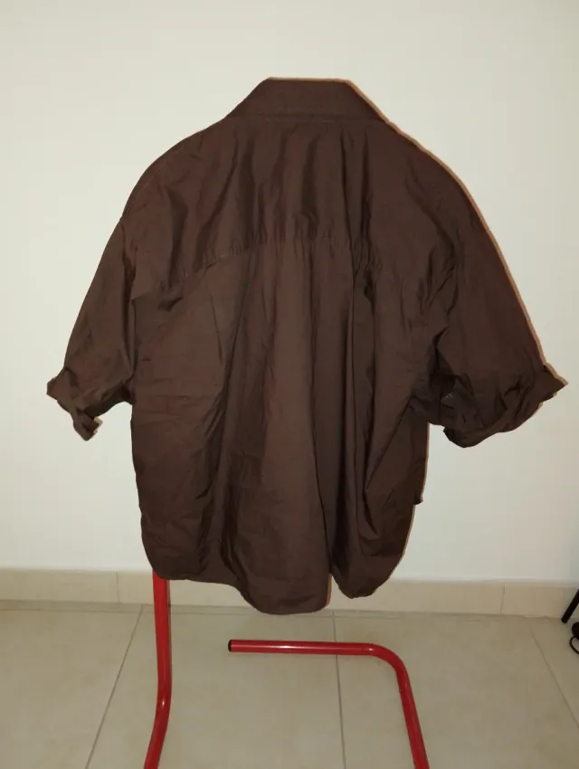 Completo Zara camicione e pantaloncino marrone