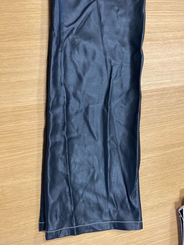 Pantalón símil piel Brownie negro Talla M