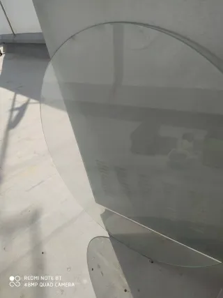 Cristal redondo mesa 86 cm