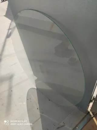 Cristal redondo mesa 86 cm