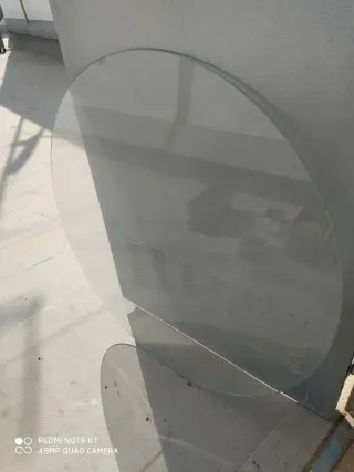 Cristal redondo mesa 86 cm