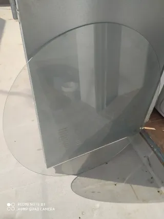 Cristal redondo mesa 86 cm