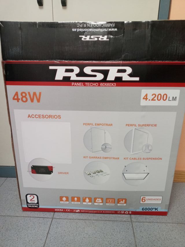 Panel LED RSR 48W 60x60cm 4200LM 6000K