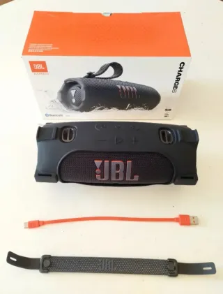 Altavoz JBL Charge 6 Negro y Naranja bluetooth