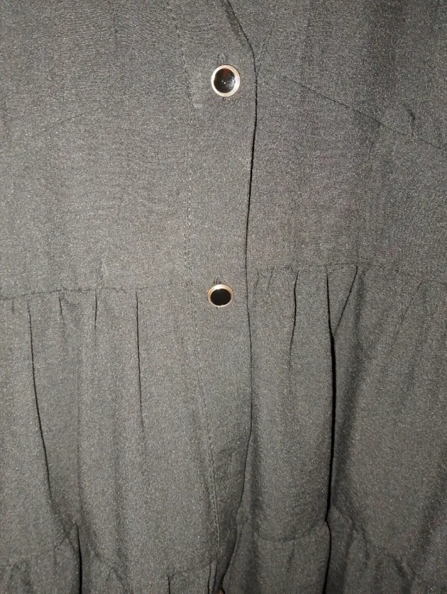 Vestito Zara nero con bottoni