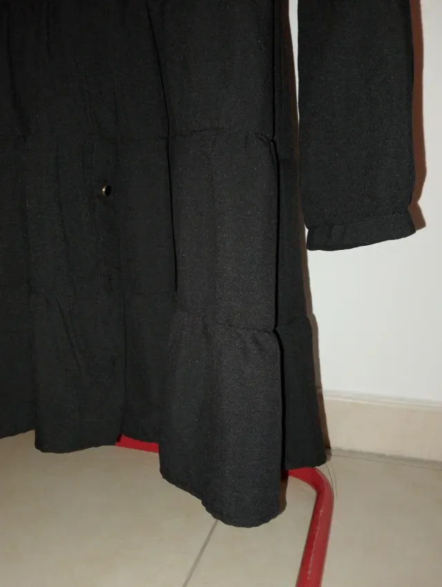 Vestito Zara nero con bottoni